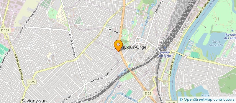 localisation de l'entreprise MAXI PROTECTION SPRINKLER à JUVISY-SUR-ORGE
