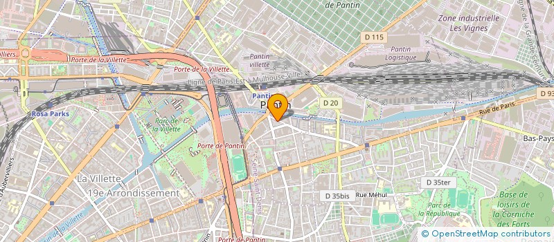 localisation de l'entreprise MAXI PUB  PANTIN