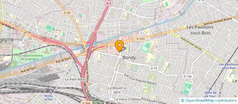 localisation de l'entreprise MAXI - SERVICES - PLUS  BONDY