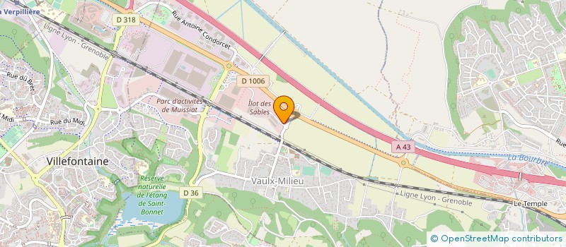 localisation de l'entreprise MAXI ZOO FRANCE  VAULX-MILIEU