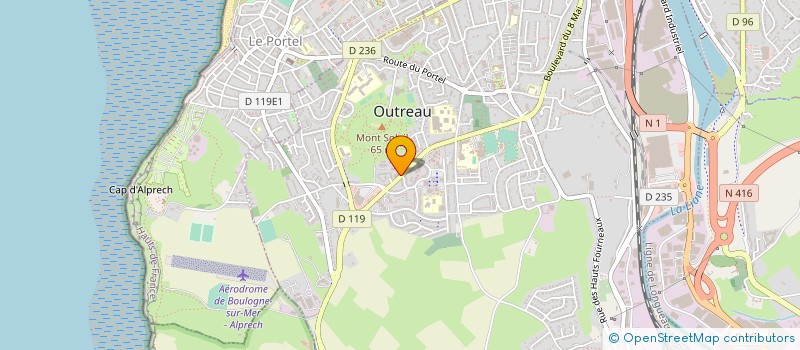 localisation de l'entreprise MAXIBAT'IMMO  OUTREAU