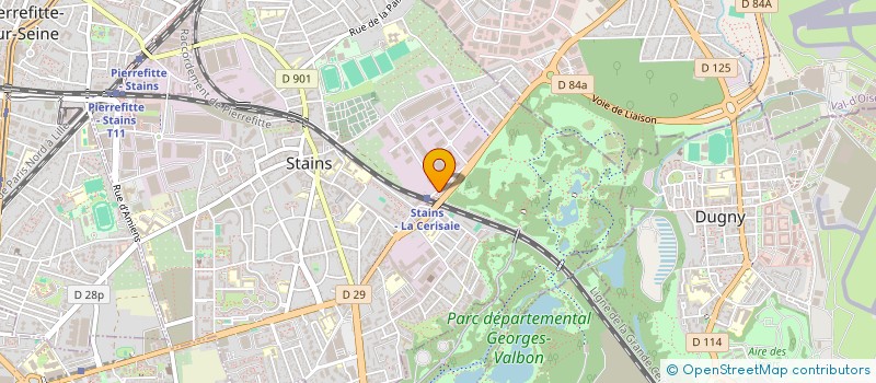 localisation de l'entreprise MAXIBUS à STAINS