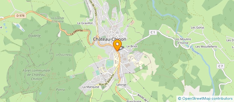 localisation de l'entreprise MAXICOCO  CHATEAU-CHINON (VILLE)