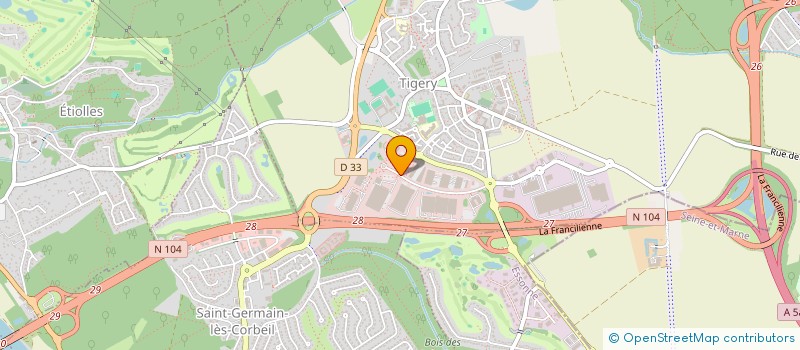 localisation de l'entreprise MAXICOFFEE IDF SUD  TIGERY