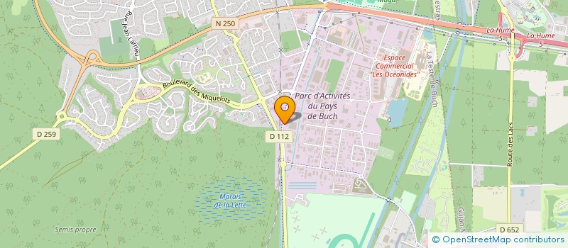 localisation de l'entreprise MAXICOFFEE SHOP à LA TESTE-DE-BUCH