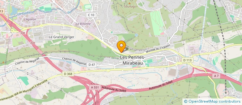 localisation de l'entreprise MAXICOIFF  LES PENNES-MIRABEAU