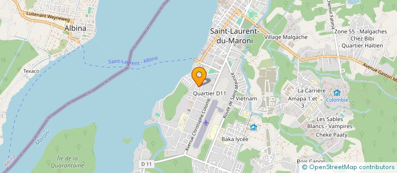 localisation de l'entreprise MAXICONSTRUCTION à SAINT-LAURENT-DU-MARONI