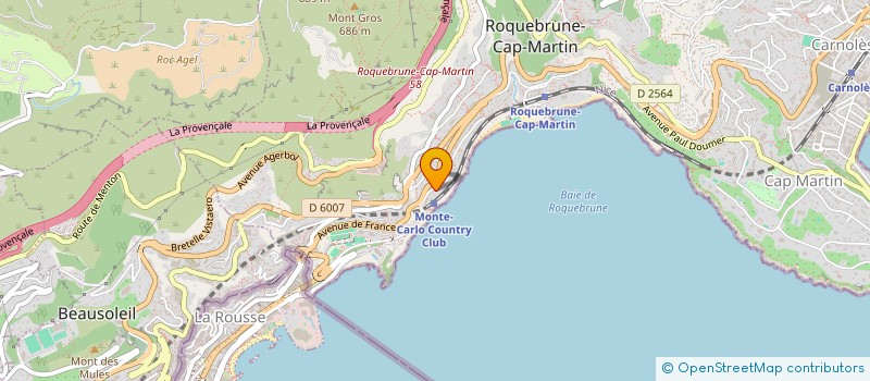 localisation de l'entreprise MAXICOR à ROQUEBRUNE-CAP-MARTIN