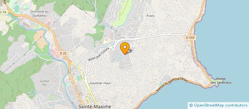 localisation de l'entreprise MAXIFORM SARL à SAINTE-MAXIME