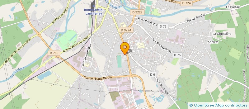 localisation de l'entreprise MAXIGEL  ROMORANTIN-LANTHENAY