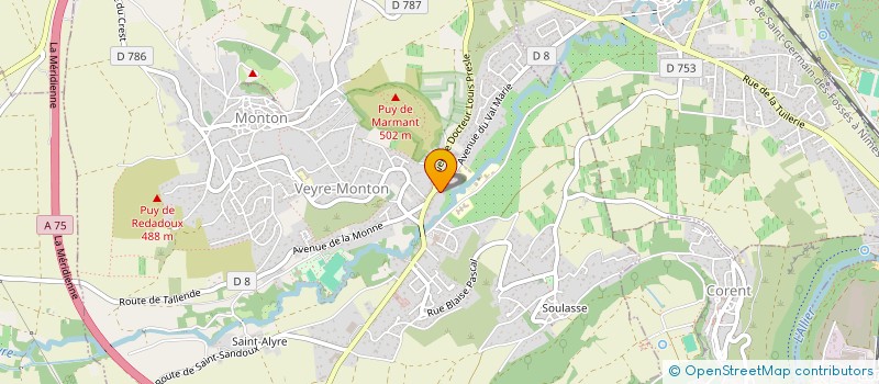 localisation de l'entreprise MAXILDE SARL  VEYRE-MONTON