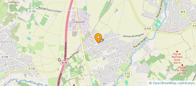 localisation de l'entreprise MAXILIA  ORCET