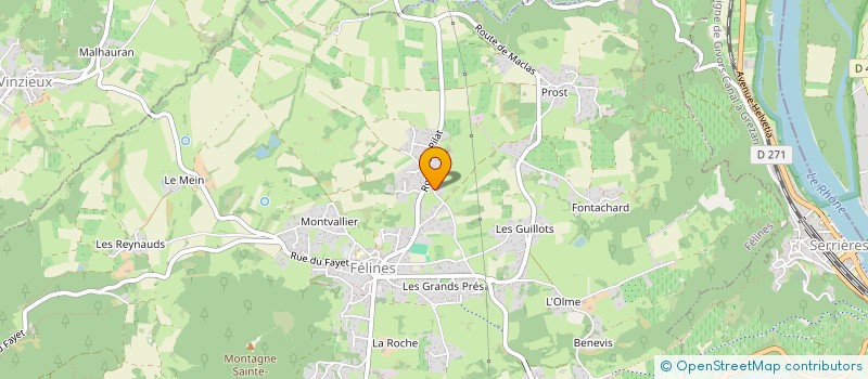 localisation de l'entreprise MAXILINE  VINZIEUX