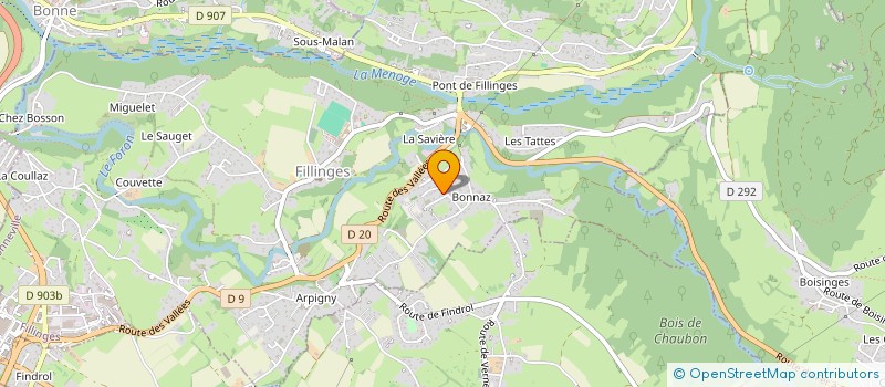 localisation de l'entreprise MAXILLY  FILLINGES