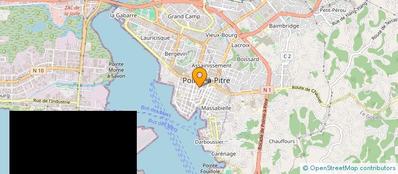 localisation de l'entreprise MAXILOC à POINTE-A-PITRE