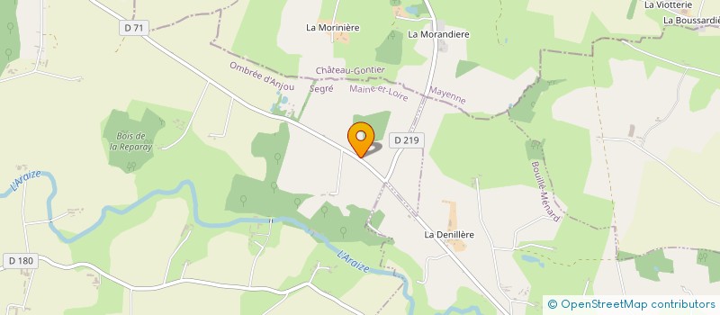 localisation de l'entreprise MAXILOUVI & CIE à OMBREE D'ANJOU