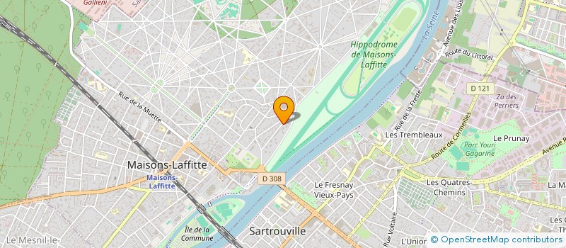 localisation de l'entreprise MAXIM BATIMENT  MAISONS-LAFFITTE