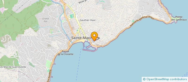 localisation de l'entreprise MAXIM'OR à SAINTE-MAXIME