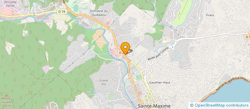 localisation de l'entreprise MAXIM'STORES à SAINTE-MAXIME