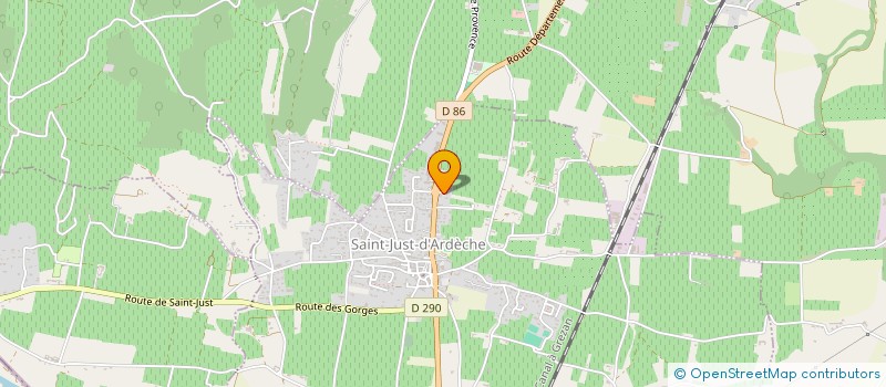 localisation de l'entreprise MAXIME  SAINT-JUST-D'ARDECHE