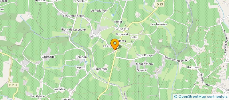 localisation de l'entreprise MAXIME BERNIER  LANSAC