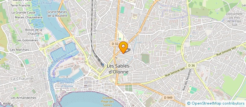 localisation de l'entreprise MAXIME BUDAIL à LES SABLES-D'OLONNE