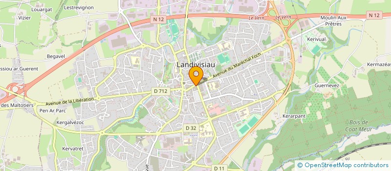 localisation de l'entreprise MAXIME CAROFF  LANDIVISIAU