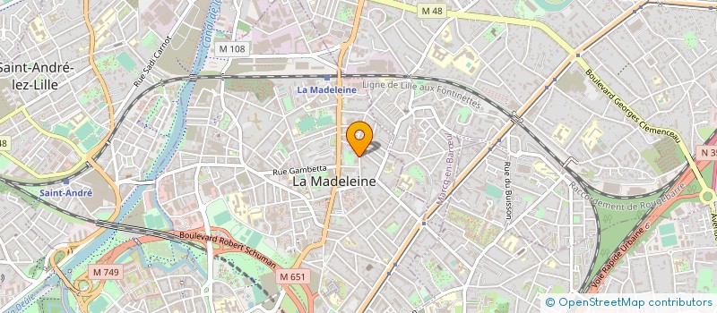 localisation de l'entreprise MAXIME CIARLETTA COMPTABILITE CONSEIL à LA MADELEINE
