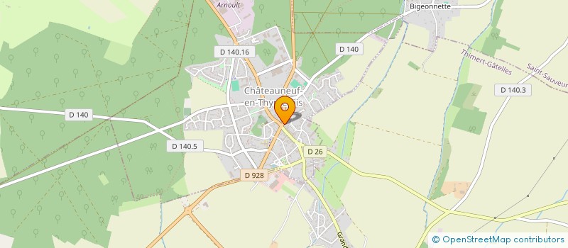 localisation de l'entreprise MAXIME COIFFURE à CHATEAUNEUF-EN-THYMERAIS