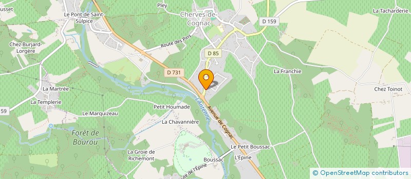 localisation de l'entreprise MAXIME DROUET  VAL-DE-COGNAC