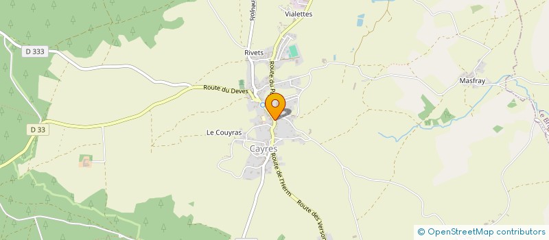 localisation de l'entreprise MAXIME ET JESSICA  CAYRES