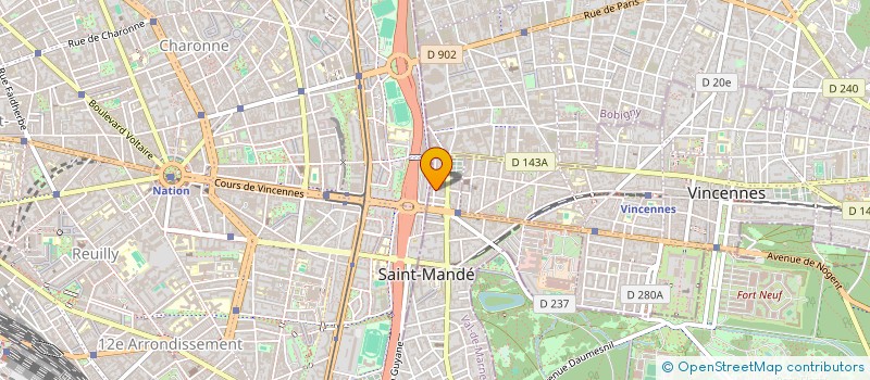 localisation de l'entreprise MAXIME FENCING PROJECT à SAINT-MANDE