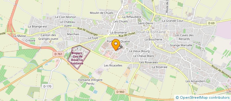 localisation de l'entreprise MAXIME JUILLET  DOUE-EN-ANJOU