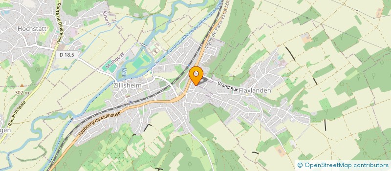 localisation de l'entreprise MAXIME MAROTTE à ZILLISHEIM