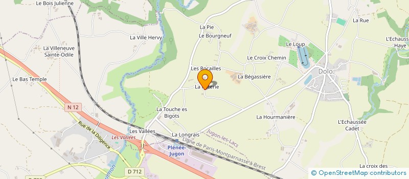 localisation de l'entreprise MAXIME PIAN TP  JUGON-LES-LACS - COMMUNE NOUVELLE