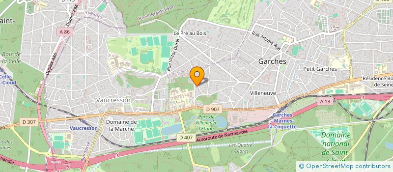 localisation de l'entreprise MAXIME QUALITE à GARCHES