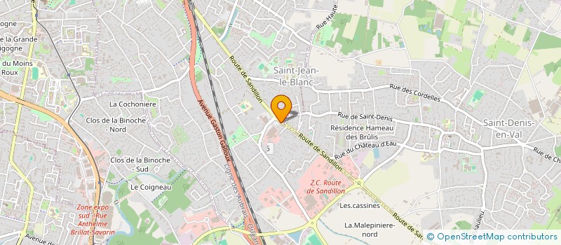 localisation de l'entreprise MAXIME RAMAUGE à SAINT-JEAN-LE-BLANC