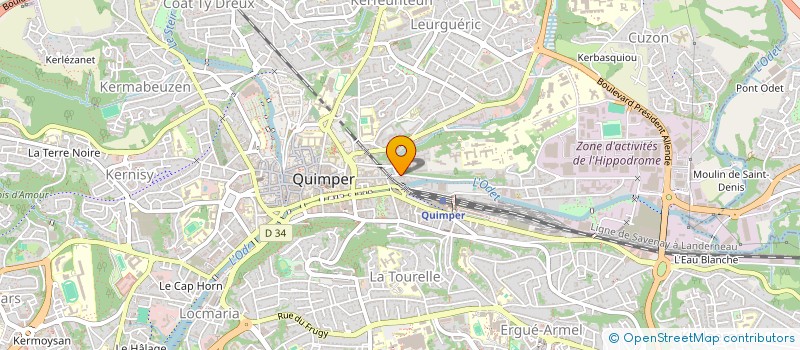 localisation de l'entreprise MAXIME RIO AUTOMOBILE à QUIMPER