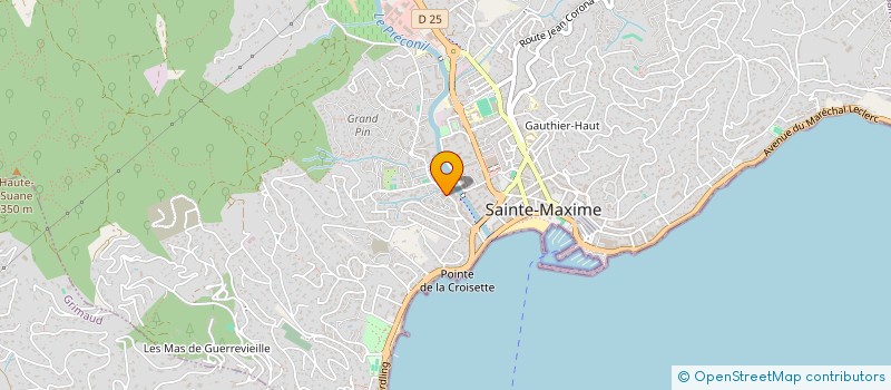 localisation de l'entreprise MAXIME SRB à SAINTE-MAXIME