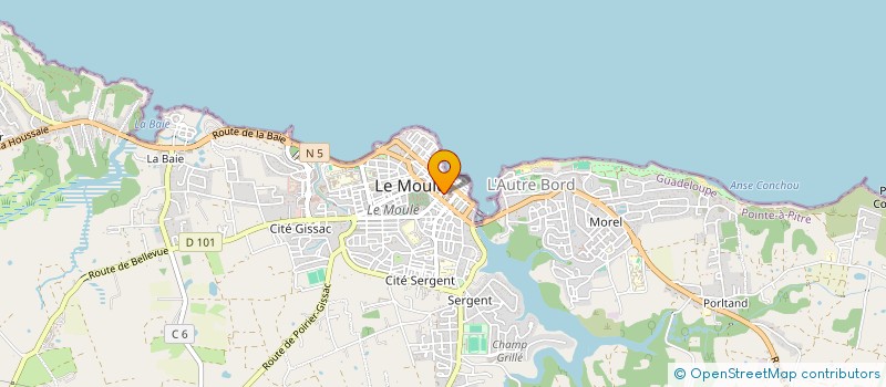 localisation de l'entreprise MAXIMIN MOTO ECOLE à LE MOULE