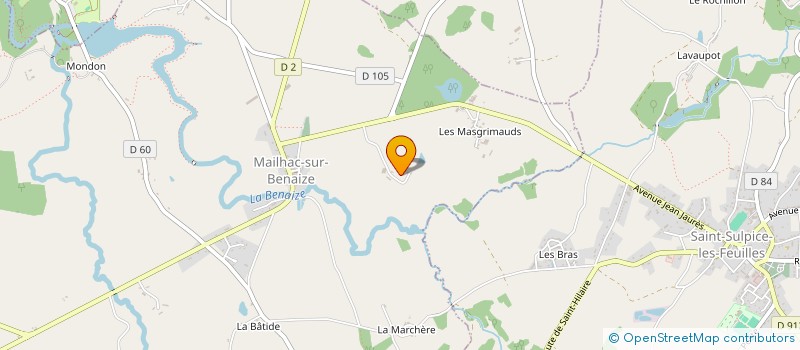 localisation de l'entreprise MAXIMUM à MAILHAC-SUR-BENAIZE