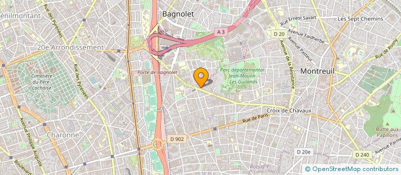 localisation de l'entreprise MAXIMUM COURSES à BAGNOLET
