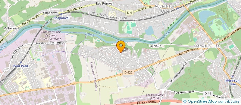 localisation de l'entreprise MAXIMUS IMMOBILIER  MERY-SUR-OISE