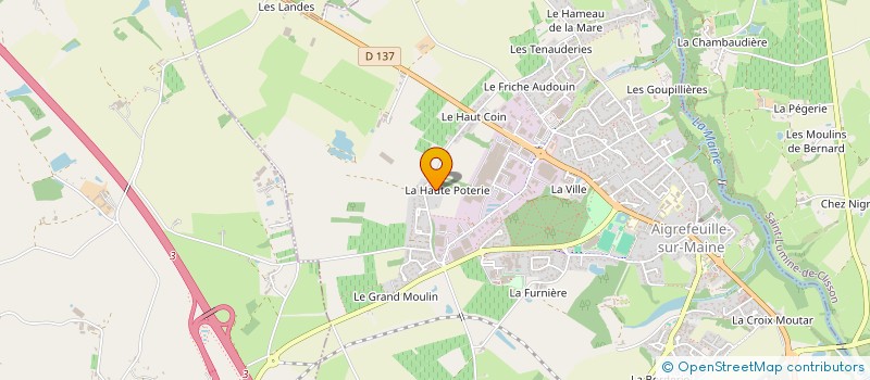 localisation de l'entreprise MAXIPANIER  AIGREFEUILLE-SUR-MAINE