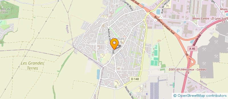 localisation de l'entreprise MAXIPROLOC à CORBAS