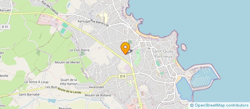 localisation de l'entreprise MAXIROLL  SAINT-QUAY-PORTRIEUX