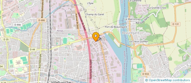 localisation de l'entreprise MAXITUB à VILLEFRANCHE-SUR-SAONE