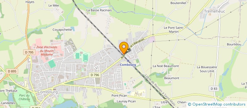 localisation de l'entreprise MAXMAE  COMBOURG