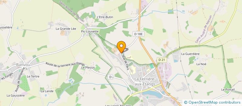 localisation de l'entreprise MAXMARIE à LA FERRIERE-AUX-ETANGS