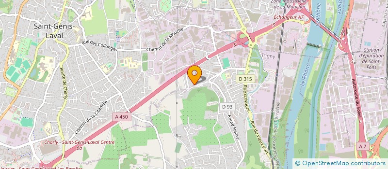 localisation de l'entreprise MAXMEL'EN 69  SAINT-GENIS-LAVAL